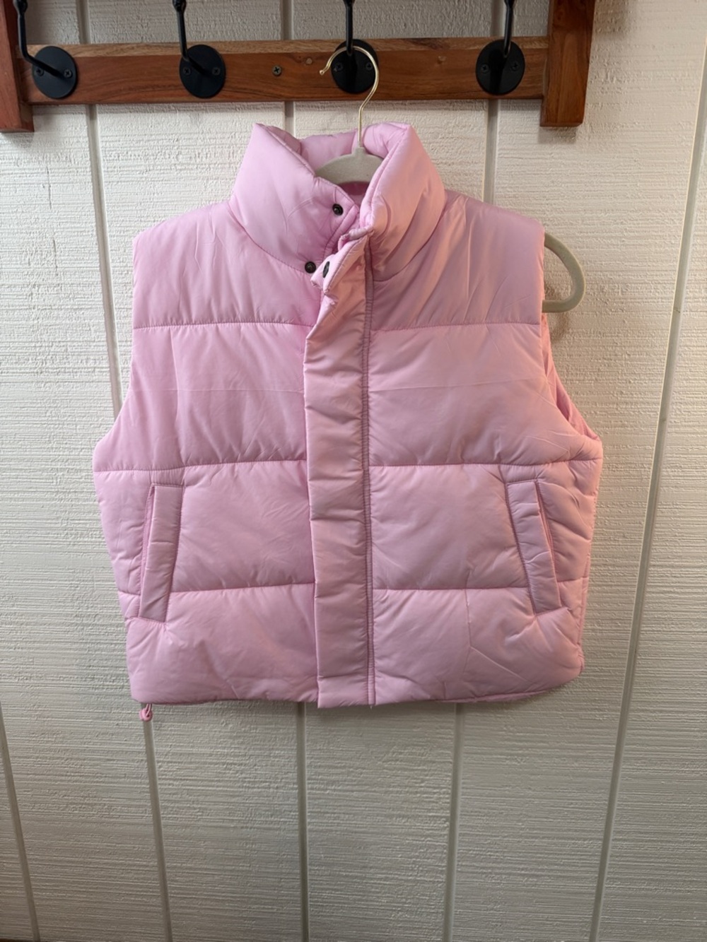 Panache Light Pink Puffer Vest